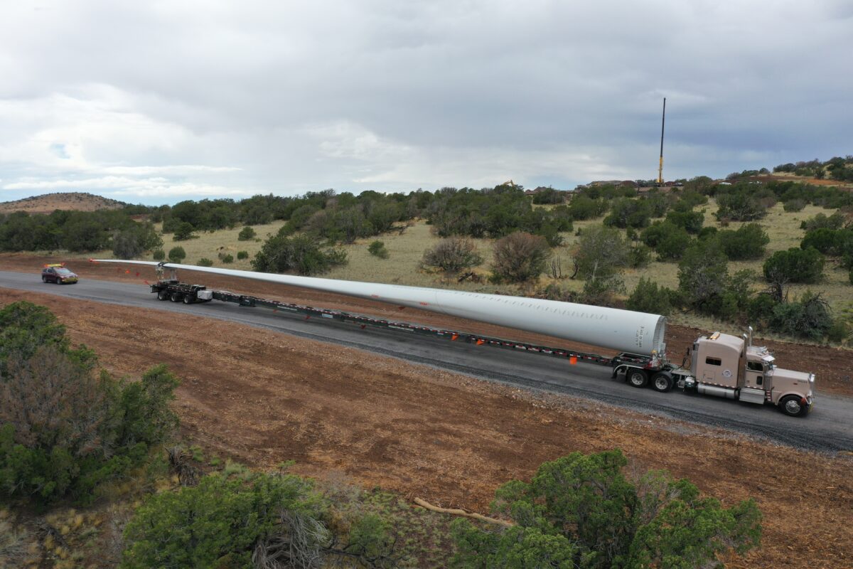 From point A to B – The transportation of a wind turbine